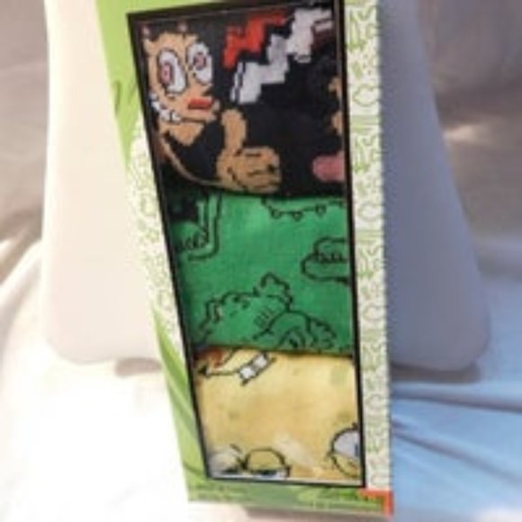 Nickelodeon 3 Pair Novelty Crew Socks in Box - Picture 1 of 5